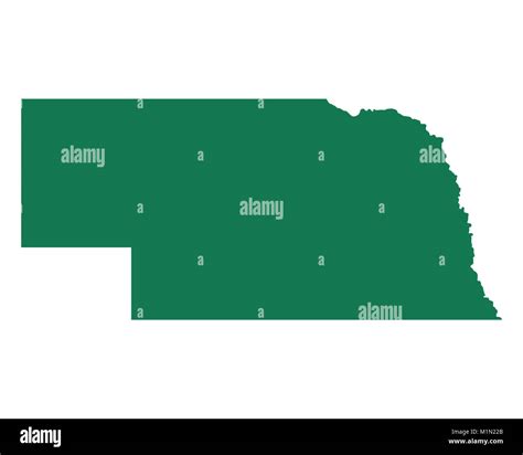 Map of Nebraska Stock Photo - Alamy