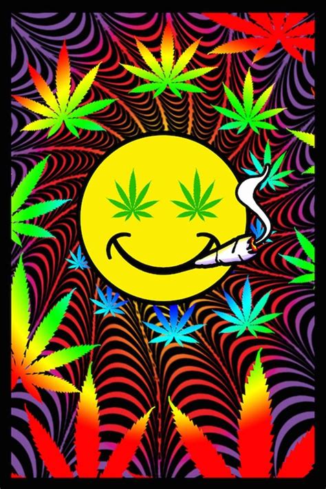 Get Happy Weed - Black Light Poster – TrippyStore