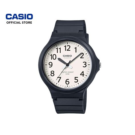 Casio General Mw Bv Black Resin Band Men Watch Shopee Malaysia