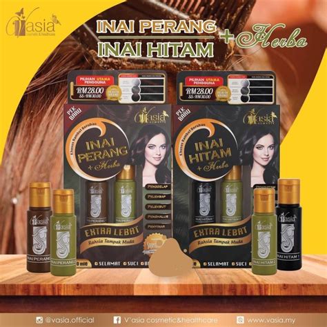 V Asia Inai Hitam Herba Lazada