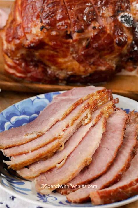 Baked Ham With Brown Sugar Glaze Spend With Pennies