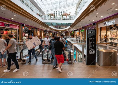 Charleroi, Wallon Region, Belgium - Luxurious Interior Of The Rive Gauche Shopping Mall ...