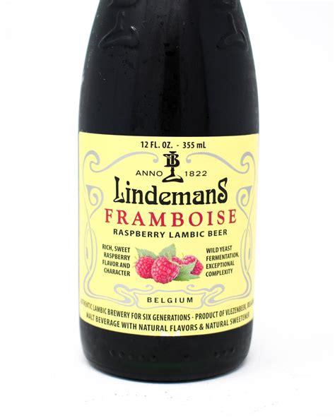 Lindemans Framboise Raspberry Lambic Beer 12oz Bottle Princeville