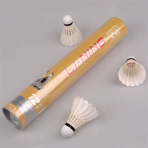 Wholesale Badminton Shuttlecocks Lining A+40 Durable Training Badminton Shuttlecocks Wholesale ...