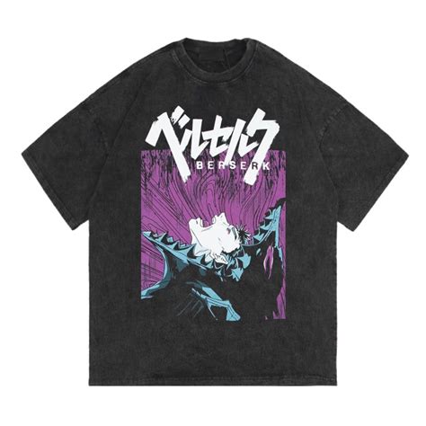 Jual BERSERK Kaos Berserk Washed Oversized Anime Tshirt Shopee Indonesia