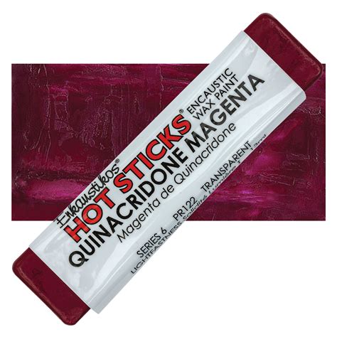 Enkaustikos Hot Sticks Encaustic Paints Quinacridone Magenta Ml Stick Blick Art Materials