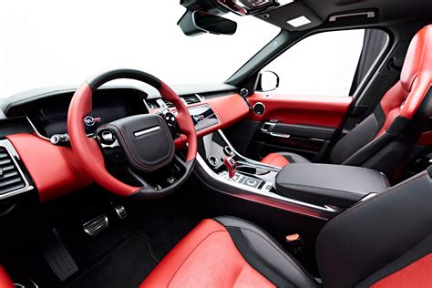 Range Rover Interior Red | Cabinets Matttroy