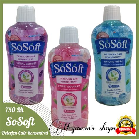 Jual Sosoft Deterjen Cair Konsentrat Ml So Soft Ml Sweet