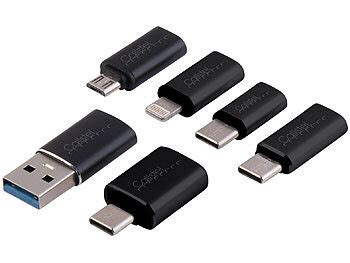 Callstel Adapterset Er Set Usb Adapter Sets Otg Usb Lightning