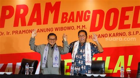 Pramono Rano Deklarasikan Kemenangan Satu Putaran Di Pilkada Jakarta