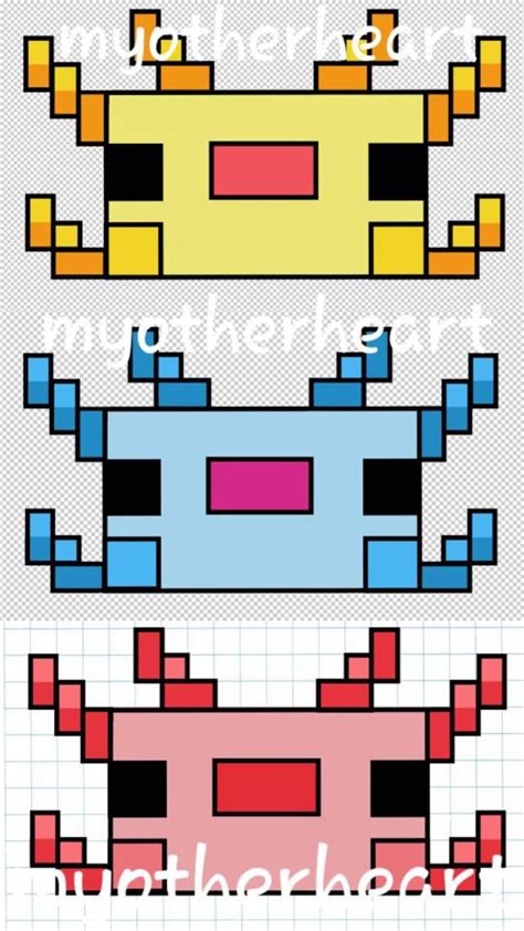 Axolotl Pixel Art