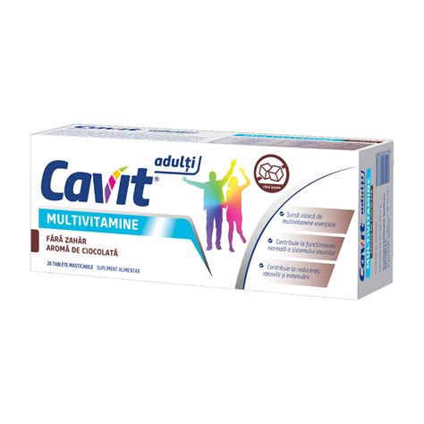 Multivitamine Pentru Adulti Cu Aroma De Ciocolata Cavit Farmacia