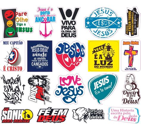 19 Adesivos Biblicos Gospel Evangelico Para Carro Moto Etc