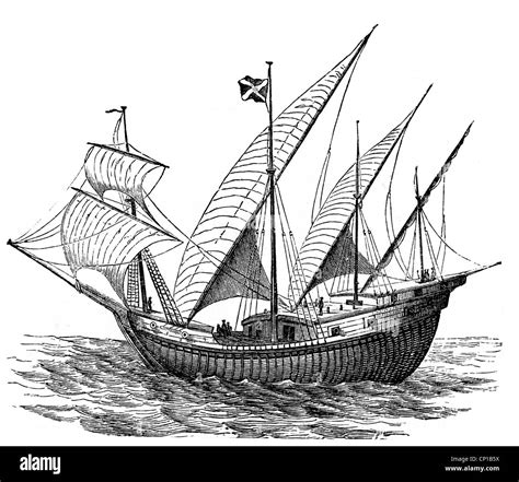 Transport Transportation Navigation Sailing Ships Caravel