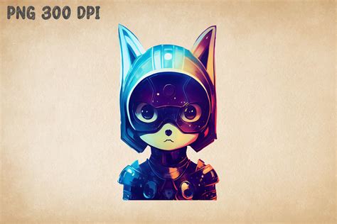 CyberPunk Cat Anime Style 2 Graphic by Ricco Art · Creative Fabrica