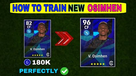 How To Train V OSIMHEN In PERFECT WAY EFootball 2024 Mobile Training