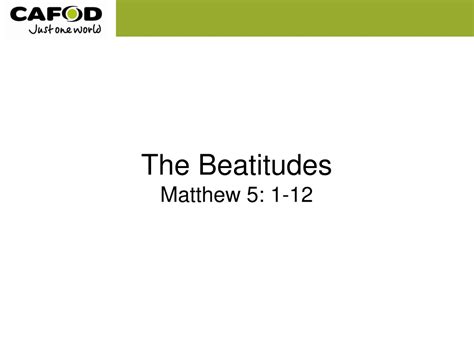 Ppt The Beatitudes Matthew 5 1 12 Powerpoint Presentation Free Download Id 9394904