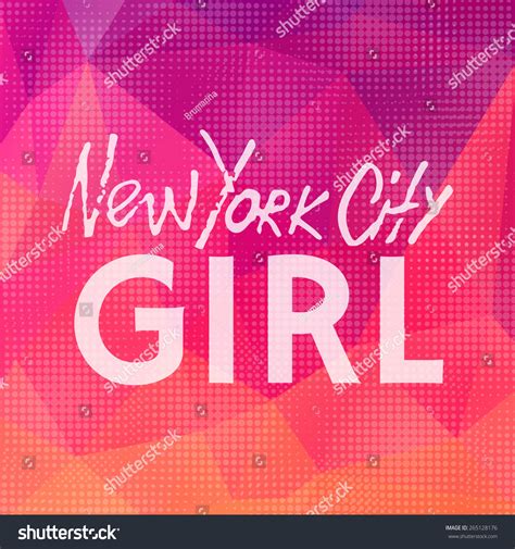 Handwritten Phrase New York City Girl Hand Drawn Tee Graphic Typographic Print Poster T Shirt