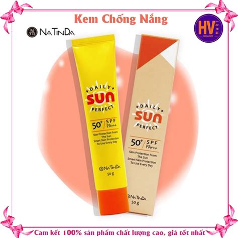 Mua Kem chống nắng màu nude SPF PA Natinda Daily Perfect Sun Cream g Hàn Quốc giá rẻ nhất