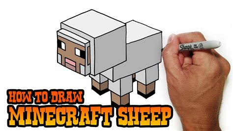 Minecraft Sheep Drawing