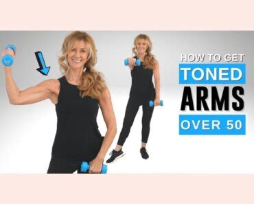 7 Minute TONED ARM Workout With Weights Over 50