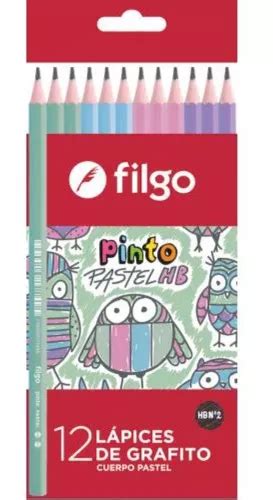 Lapices De Grafito Negro Filgo Hb Cuerpo Pastel X Unidades