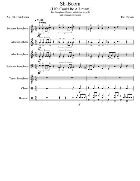 Life Could Be A Dream (Sh-Boom) – The Chords Sheet music for Saxophone ...