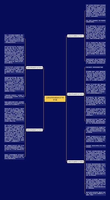 过劳动节的感受作文700字5篇思维导图编号p9704415 Treemind树图