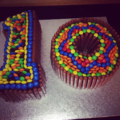 Chocolate m&m birthday cake | Birthday cake, Cake, Desserts