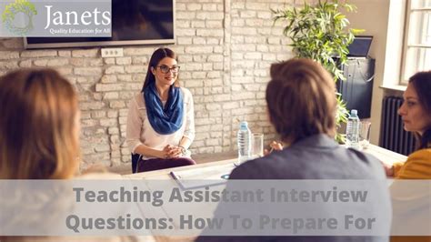 Teaching Assistant Interview Questions | Janets