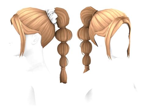 BED TS4 FM MM Butterfly Hair BED MUSAE Sims 4 Sims Hair Sims