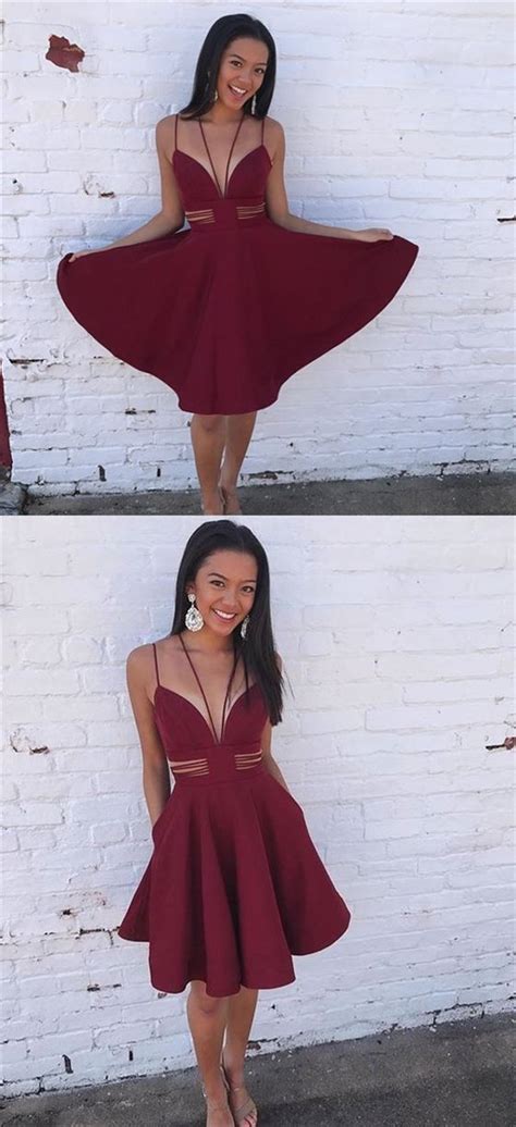 Simple Burgundy Homecoming Dresses Lovely Homecoming Dresses