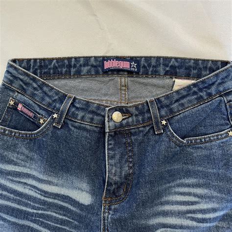 iconic bubblegum jeans early   rise cute depop