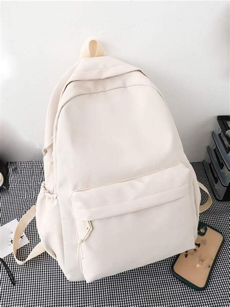 Preppy Backpack White Backpack Backpack For Teens College Backpack