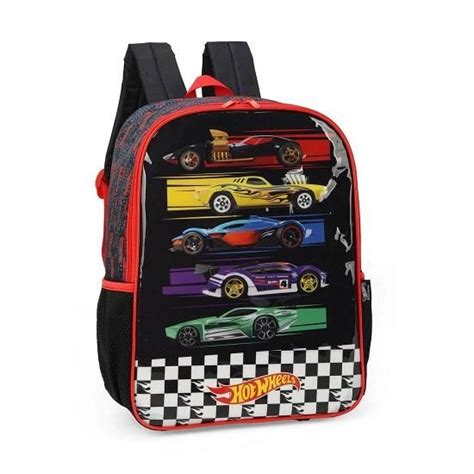 Mochila De Costas Hot Wheels Preto Is Hw Luxcel Na Jb Papelaria