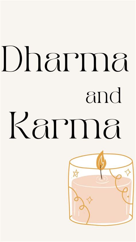 The connection between Dharma and Karma | Hinduism | Buddhism ...