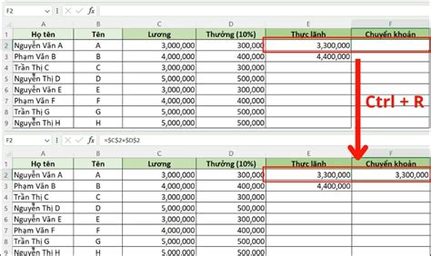 Hướng dẫn sao chép công thức và dữ liệu giữa các bảng Excel mới nhất