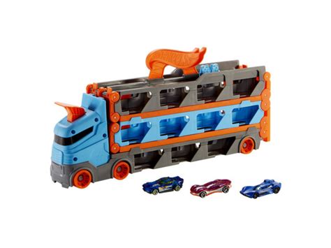 Hot Wheels In Rennbahn Transporter Inkl Fahrzeuge Von Lidl Ansehen