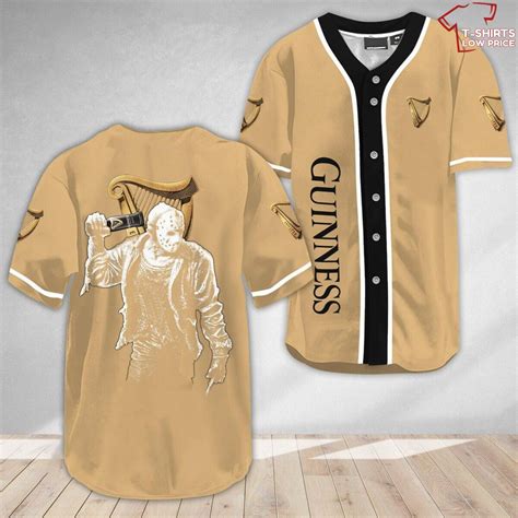 Horror Jason Voorhees Guinness Beer Baseball Jersey T Shirts Low Price