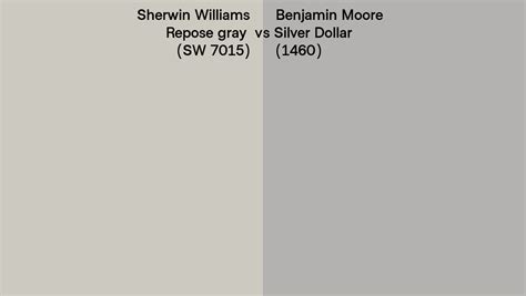 Sherwin Williams Repose Gray Sw 7015 Vs Benjamin Moore Silver Dollar