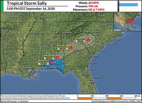 Widespread Flash Flooding Likely As Tropical Storm Sally Crosses The