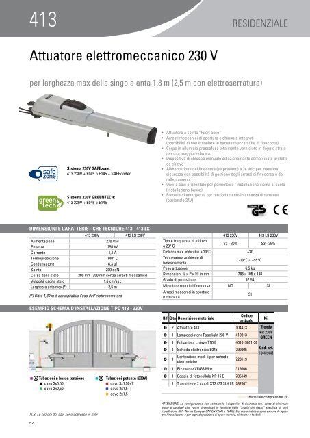 Attuatore Elettromeccanico 230 V Faac