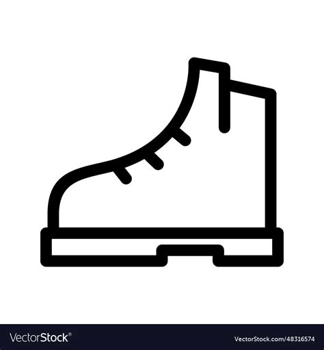 Hiking Shoes Icon Royalty Free Vector Image VectorStock