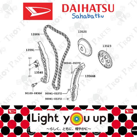 Pc Original Daihatsu Timing Chain Kit Set Bz For Perodua