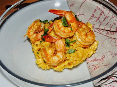 Risotto Aux Crevettes Combawa Et Curry Rouge