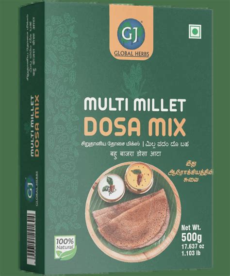 GJ Multi Gierst Dosa Mix 500 G Indian Food Store