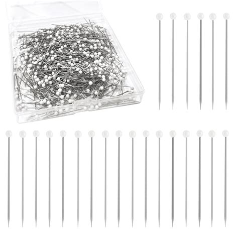 Buy 600 PCS Sewing Pins Straight Pins With 1 5 Inch White Pearlized