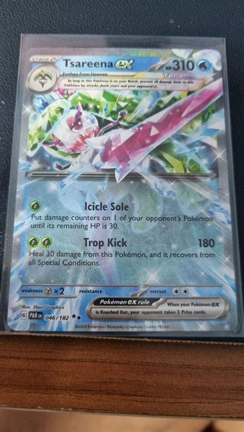 Tsareena Ex Pokemon Paradox Rift SV4 046 182 46 182 PR Video Gaming