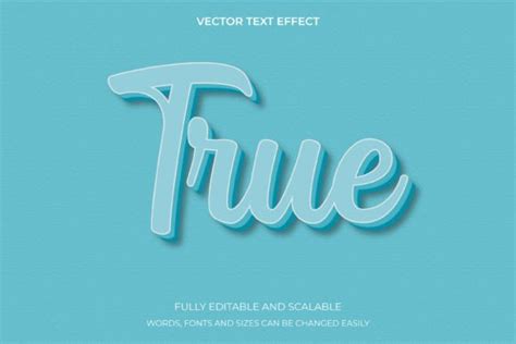 Text Effect In 3d True Word Font Style Graphic By Grafficxyz · Creative Fabrica