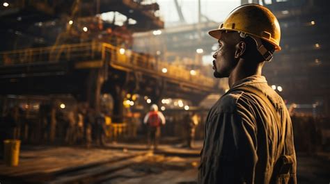 Premium Photo | Workers in the steel mill